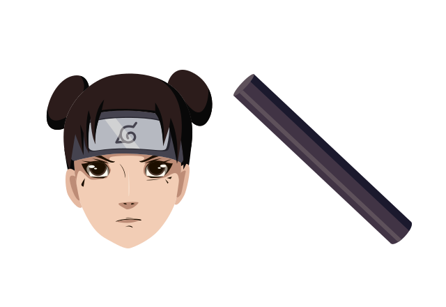 Tenten Custom Cursor for Chrome from Naruto Cursors Collection