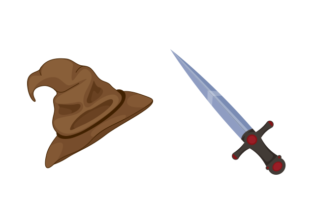 Sorting Hat and Sword of Gryffindor Custom Cursor for Chrome from Harry Potter Cursors Collection