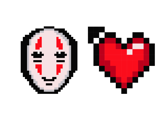 No-Face Pixel Custom Cursor for Chrome from Cute Pixel Cursors Collection