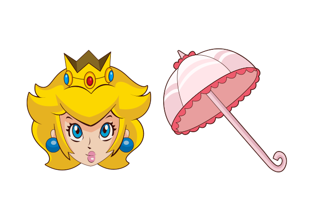 Princess Peach Custom Cursor for Chrome from Video Games Cursors Collection