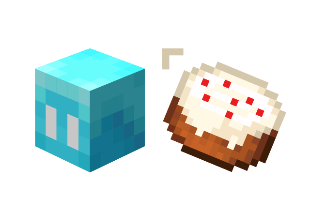 Allay and Cake Custom Cursor for Chrome from Minecraft Cursors Collection