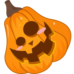 Halloween Pumpkin with Candy Cute Cursor Pointer
