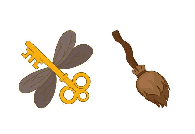 Winged Keys Custom Cursor for Chrome from Harry Potter Cursors Collection