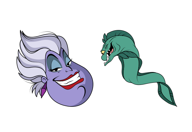 Ursula Custom Cursor for Chrome from Cartoons Cursors Collection