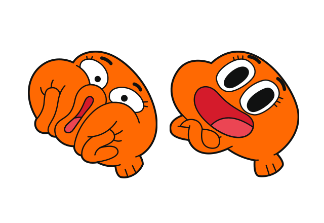 Darwin Watterson Custom Cursor for Chrome from Gumball World Cursors Collection