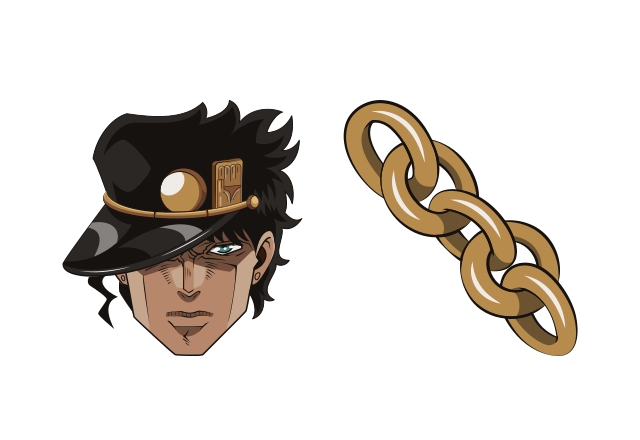 Jotaro Kujo Custom Cursor for Chrome from JoJo's Bizarre Adventure Cursors Collection