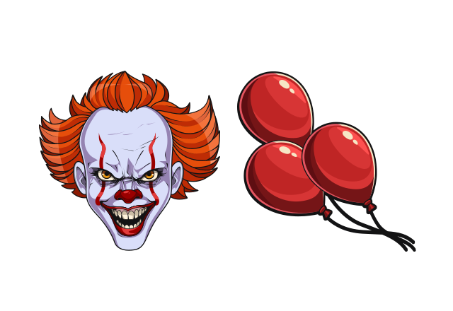 Pennywise Custom Cursor for Chrome from Horror Villains Cursors Collection