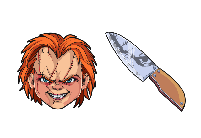 Chucky Custom Cursor for Chrome from Horror Villains Cursors Collection