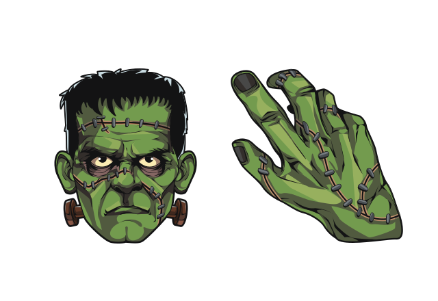Frankenstein's Monster Custom Cursor for Chrome from Horror Villains Cursors Collection