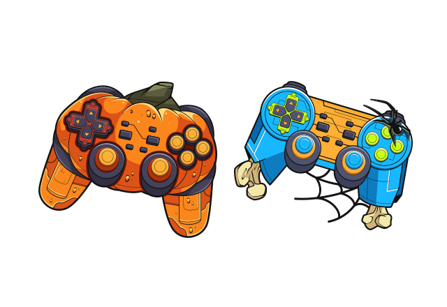 Halloween Gamepads Custom Cursor for Chrome from Halloween Cursors Collection