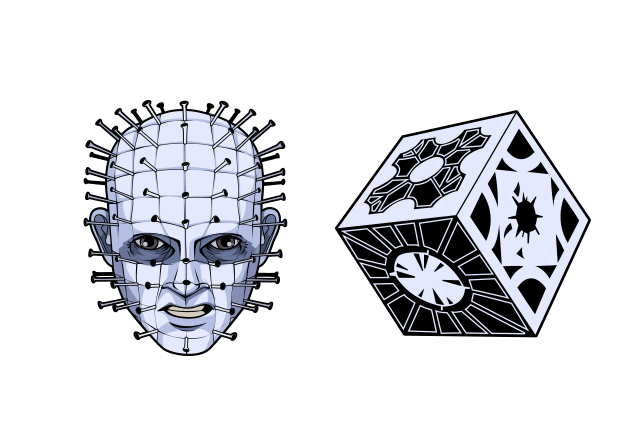 Pinhead and Puzzle Box Custom Cursor for Chrome from Horror Villains Cursors Collection