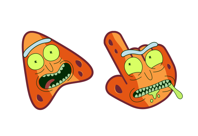 Rick and Morty Pointer Custom Cursor for Chrome from Halloween Cursors Collection