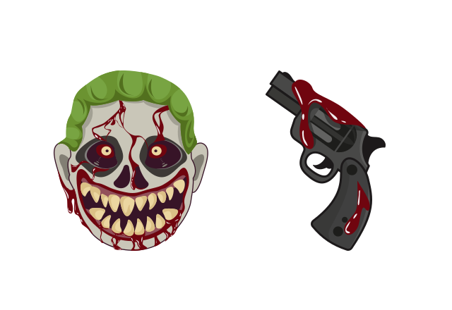 Zombie Joker Custom Cursor for Chrome from Justice League Cursors Collection