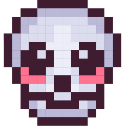 Scull Pixel Cute Cursor Pointer