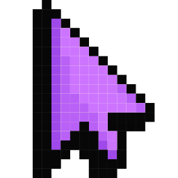 Default Purple Pixel Cute Cursor Pointer