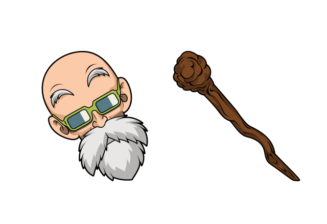 Master Roshi Custom Cursor for Chrome from Dragon Ball Cursors Collection