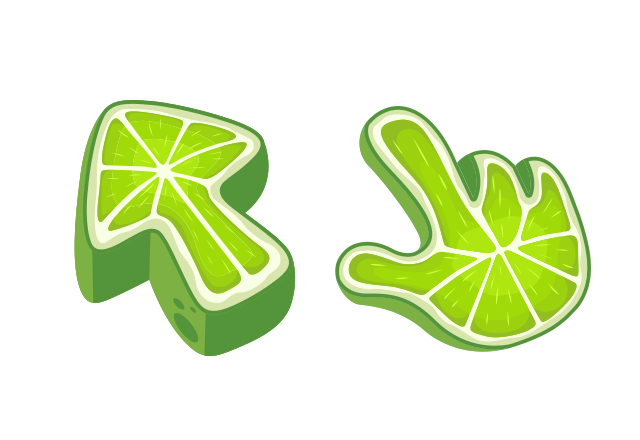 Lime Texture Custom Cursor for Chrome from Textures Cursors Collection