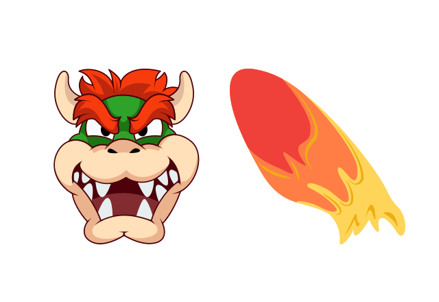 Bowser Custom Cursor for Chrome from Video Games Cursors Collection