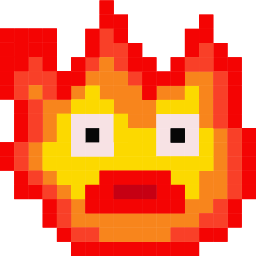 Calcifer Pixel Cute Cursor Pointer