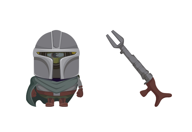 Minion Mandalorian Character Custom Cursor for Chrome from Minions Cursors Collection