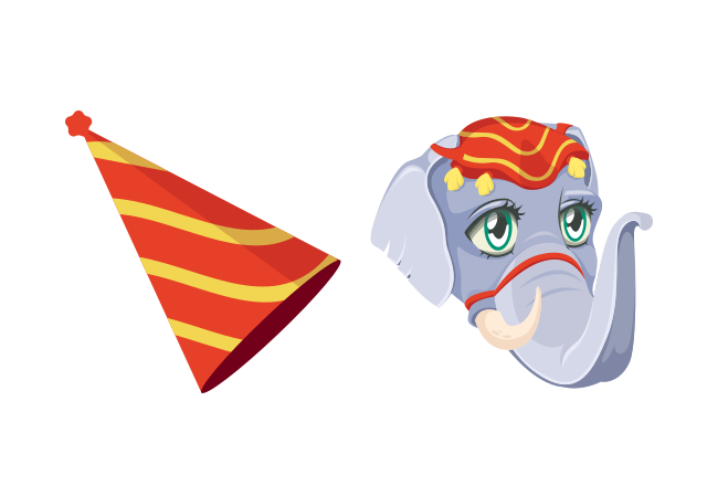 Circus Elephant Custom Cursor for Chrome from Circus Cursors Collection
