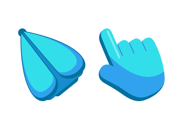 The Blue Bug Custom Cursor for Chrome from The Cursors Cursors Collection