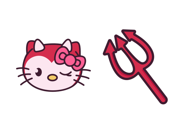 Hello Kitty Devil Custom Cursor for Chrome from Hello Kitty Cursors Collection