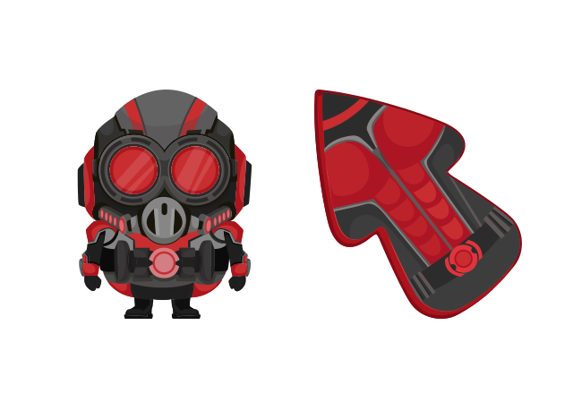Minion Ant-Man Character Custom Cursor for Chrome from Minions Cursors Collection