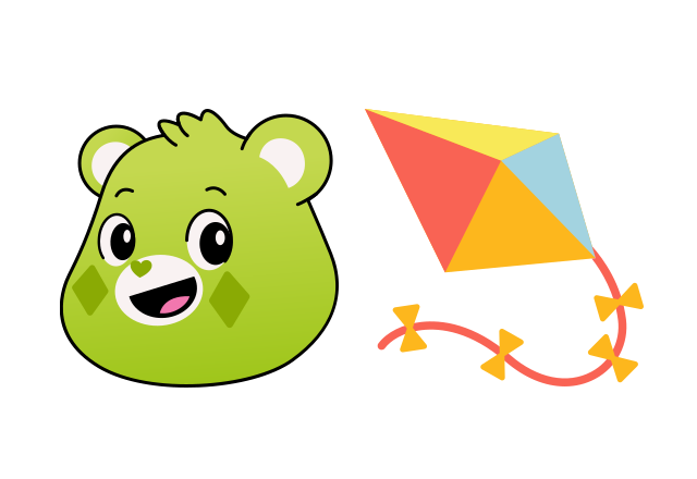 Do-your-best Bear Custom Cursor for Chrome from Care Bears Cursors Collection