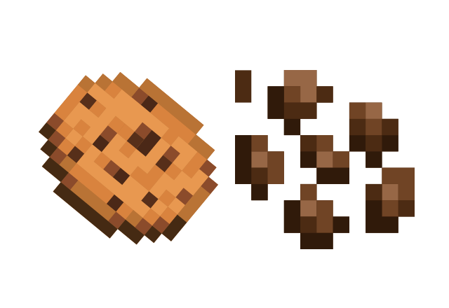 Cookie and Cocoa Beans Custom Cursor for Chrome from Minecraft Cursors Collection