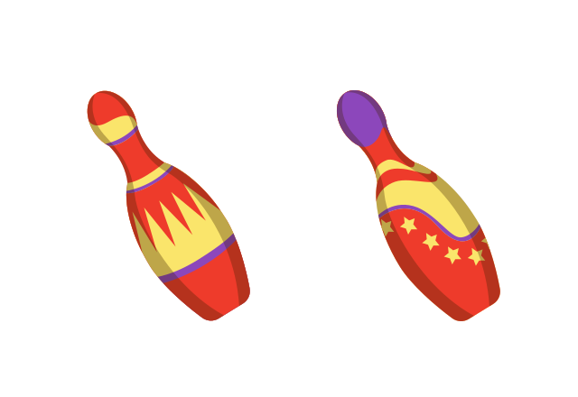 Juggling Pins Custom Cursor for Chrome from Circus Cursors Collection