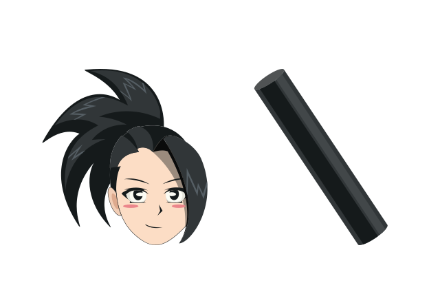 Momo Yaoyorozu Custom Cursor for Chrome from My Hero Academia Cursors Collection