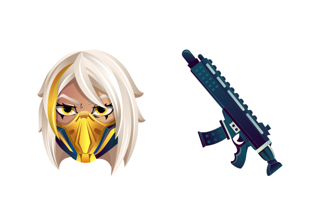 Double Agent Hush Custom Cursor for Chrome from Fortnite Cursors Collection