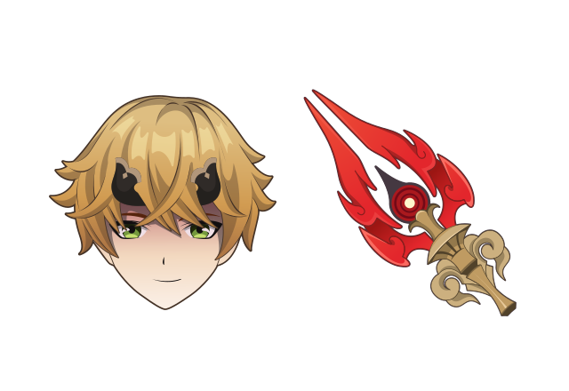 Thoma Custom Cursor for Chrome from Genshin Impact Cursors Collection