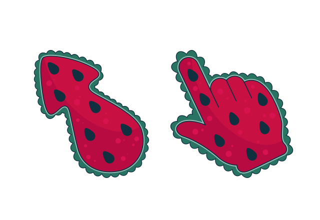 The Watermelon Custom Cursor for Chrome from The Cursors Cursors Collection