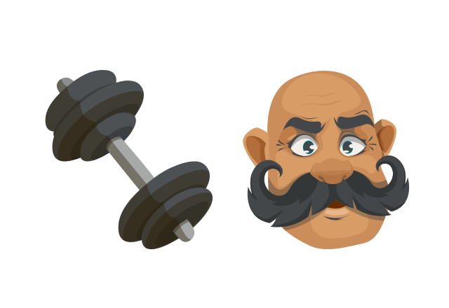 Strongman Custom Cursor for Chrome from Circus Cursors Collection