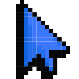 Cute Custom Cursor Default Blue Pixel Pointer
