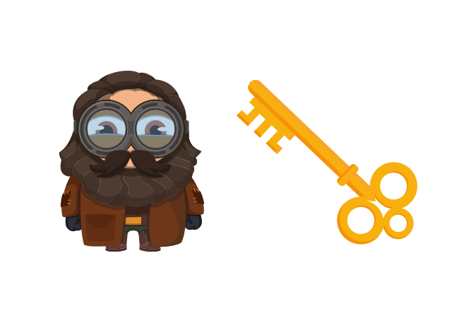 Minion Rubeus Hagrid Character Custom Cursor for Chrome from Minions Cursors Collection
