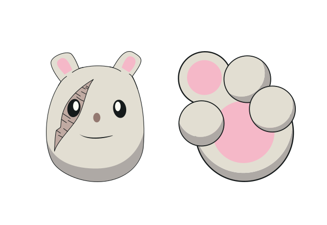 Nezu Custom Cursor for Chrome from My Hero Academia Cursors Collection