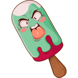 Angry Ice Cream Cute Cursor Pointer