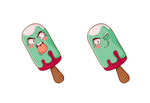 Angry Ice Cream Custom Cursor for Chrome from Ice Cream Cursors Collection