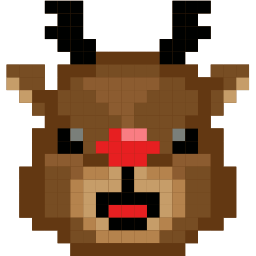 Custom Cursor Cute Reindeer Pixel Pointer