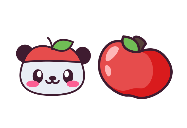 Pandapple Custom Cursor for Chrome from Hello Kitty Cursors Collection
