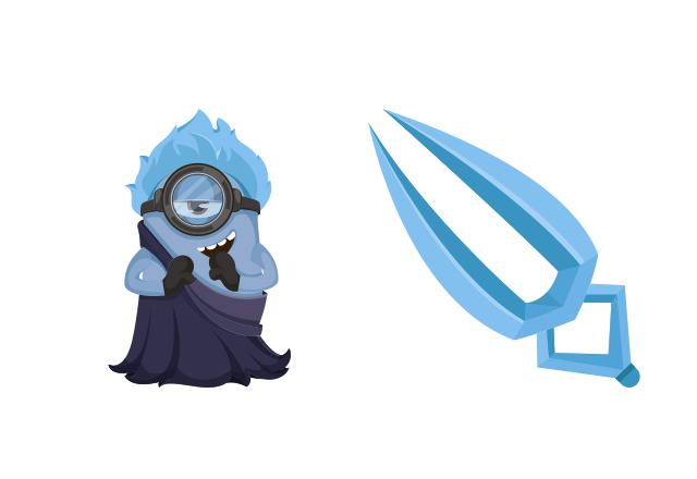 Minion Hades Disney Character Custom Cursor for Chrome from Minions Cursors Collection