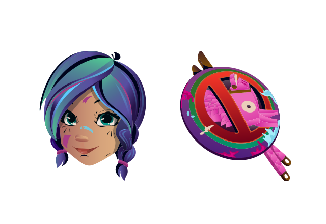 Splatterella Custom Cursor for Chrome from Fortnite Cursors Collection