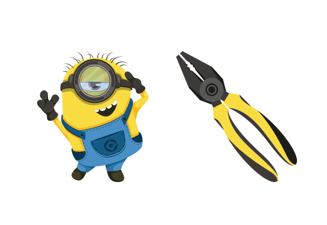 Stuart the Minion Custom Cursor for Chrome from Minions Cursors Collection