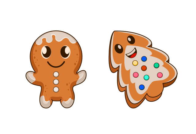 Gingerbread Custom Cursor for Chrome from Merry Christmas and Happy New Year Cursors Collection