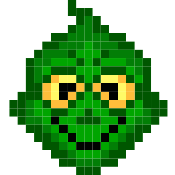 Custom Cursor Cute Grinch Pixel Pointer