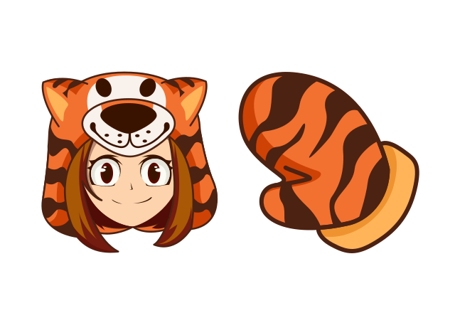 Ochako Uraraka Holidays Custom Cursor for Chrome from My Hero Academia Cursors Collection