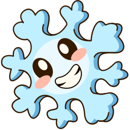 Custom Cursor Cute Snowflake and Scarf Pointer